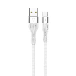 Techancy Cabo De Dados Usb Tipo C Branco TB1779, Carregamento Rápido De 3,1 A, Suporte Para Transferência De Dados De 480 Mbps