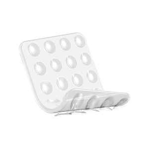 techancy suporte ventosa tz6302 para telemovel tablet silicona ecologica 24 ventosas forte fixacao reutilizavel duravel lavavel branco