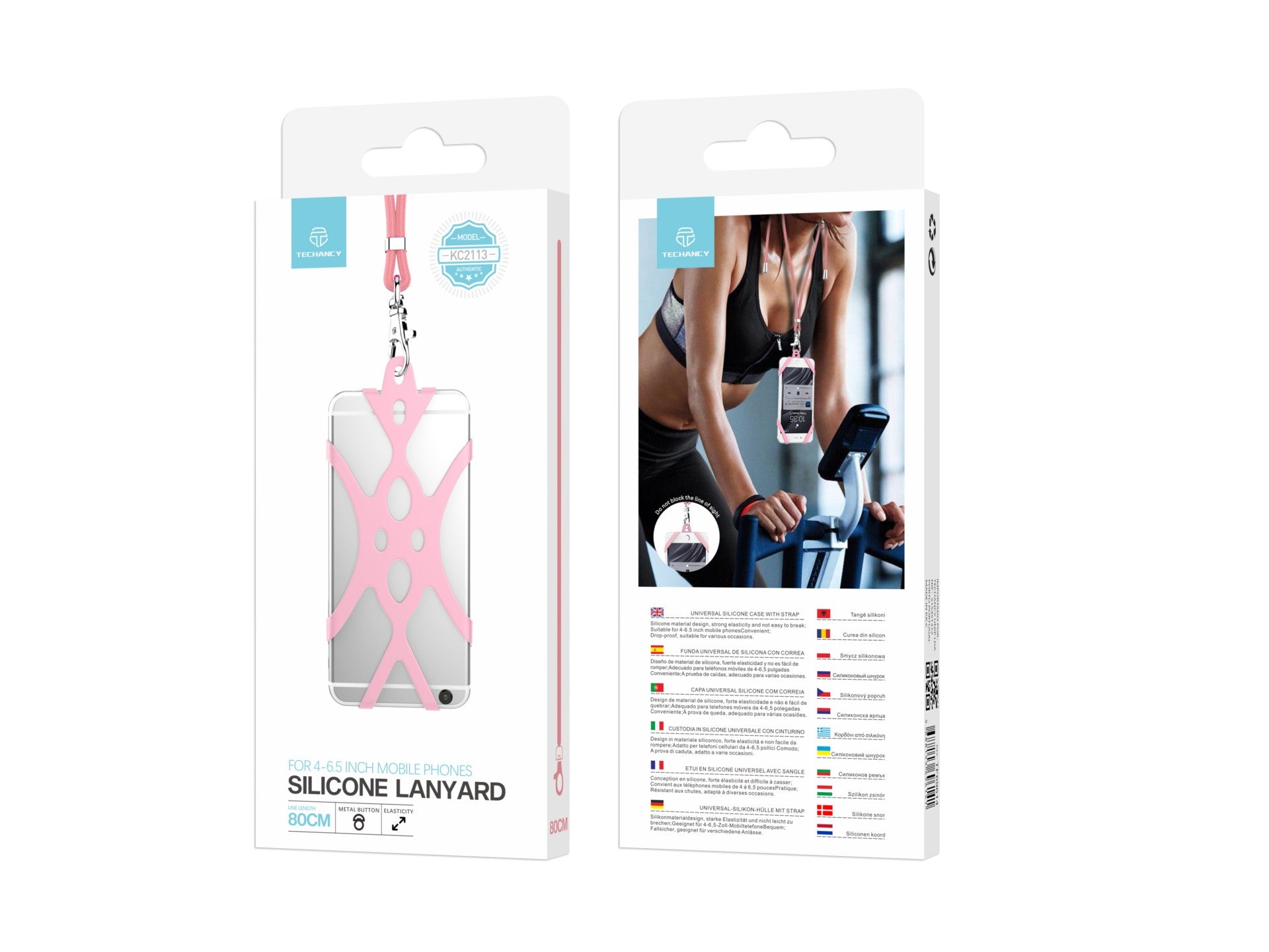 correia universal de silicone para telemóvel techancy, 80 cm, kc2113, compatível com todos os modelos de telemóvel, cor rosa correia universal de silicone para telemóvel techancy, 80 cm, kc2113, compatível com todos os modelos de telemóvel, cor rosa