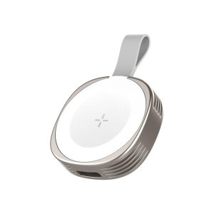 techancy carregador wireless iwatch tf2800 2.5w, iman forte, usb c/lightning, compacto, compativel apple watch