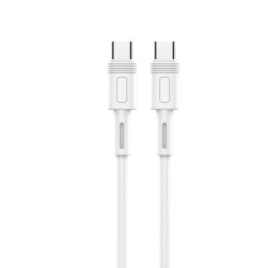 techancy cabo pd de carregamento rápido branco de 1,5 m tb1772, usb c para porta usb c 60w/20v 3a