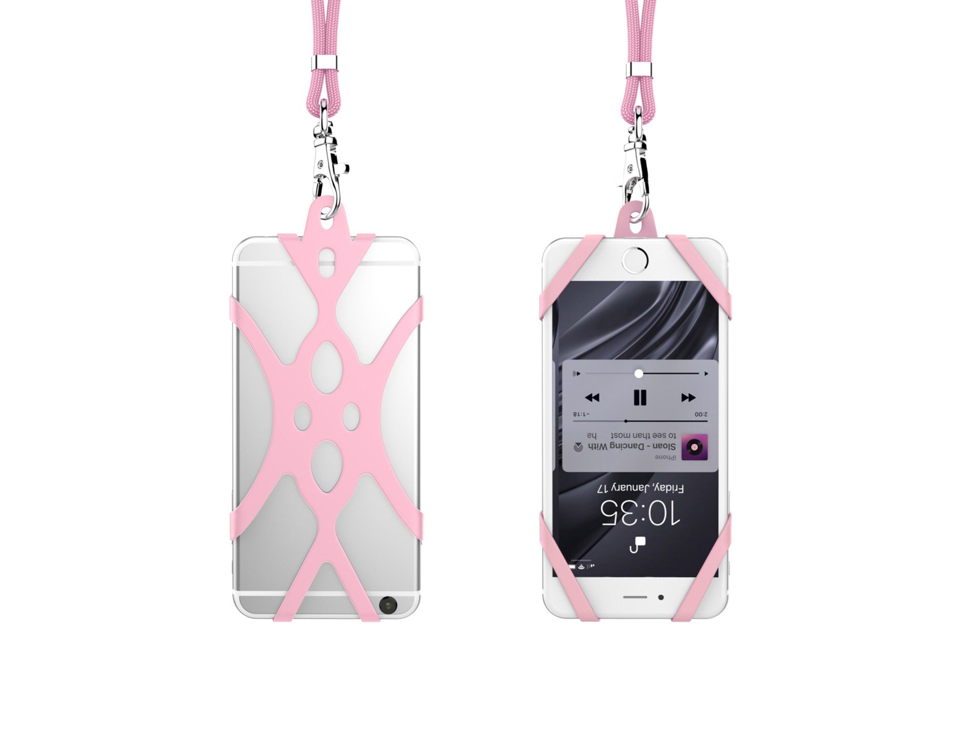 correia universal de silicone para telemóvel techancy, 80 cm, kc2113, compatível com todos os modelos de telemóvel, cor rosa correia universal de silicone para telemóvel techancy, 80 cm, kc2113, compatível com todos os modelos de telemóvel, cor rosa